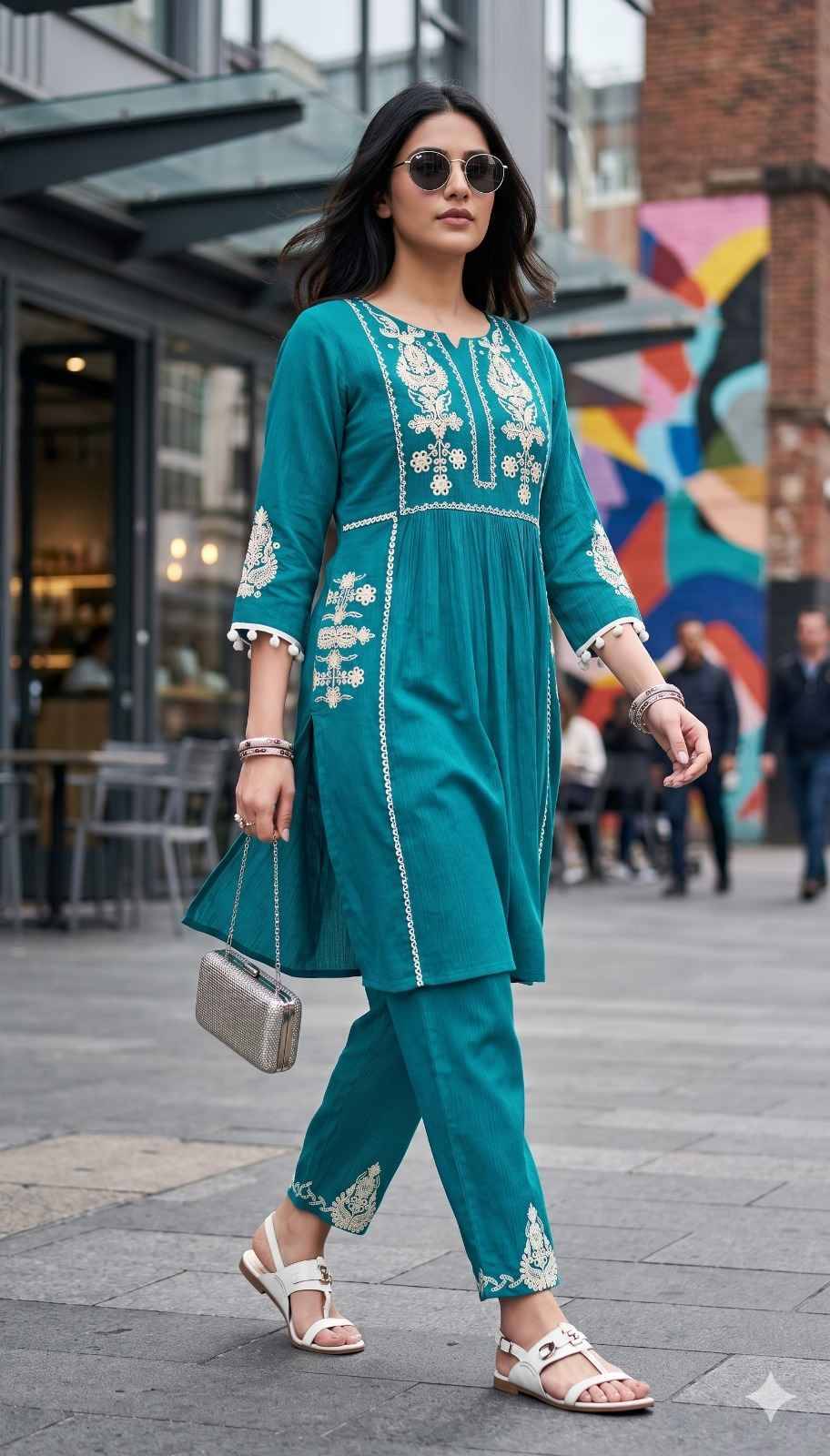 VENILA By Fashid 01 to 04 Designer Casuals Wear Collection Viscose Kurtis With Bottom Hand work At Wholesale Price